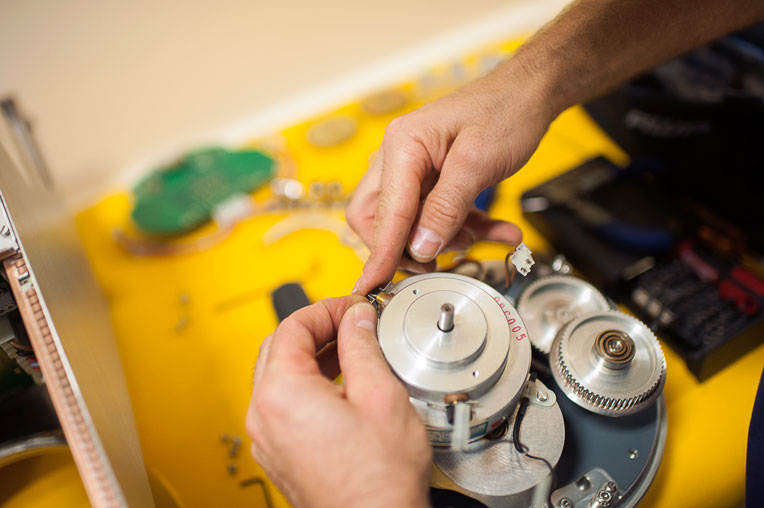 Biomedical technicians ensure that critical equipment is ready for our medical teams to use.