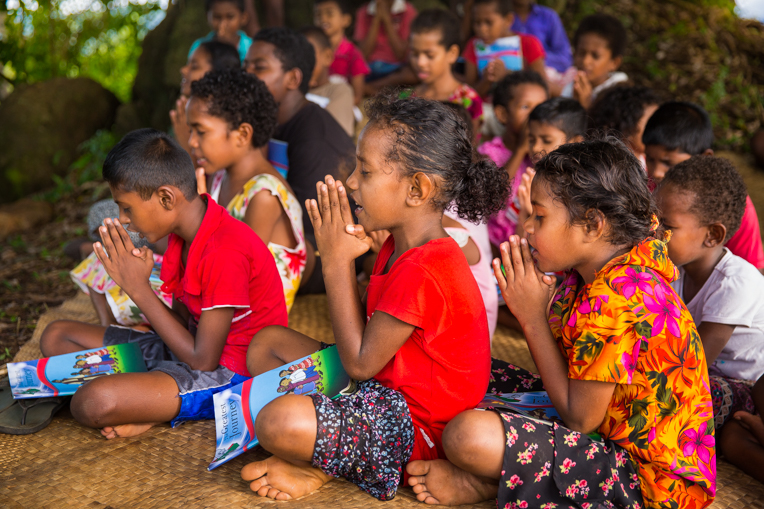 Children in Fiji are praying to receive Christ as savior after learning about him through The Greatest Journey.