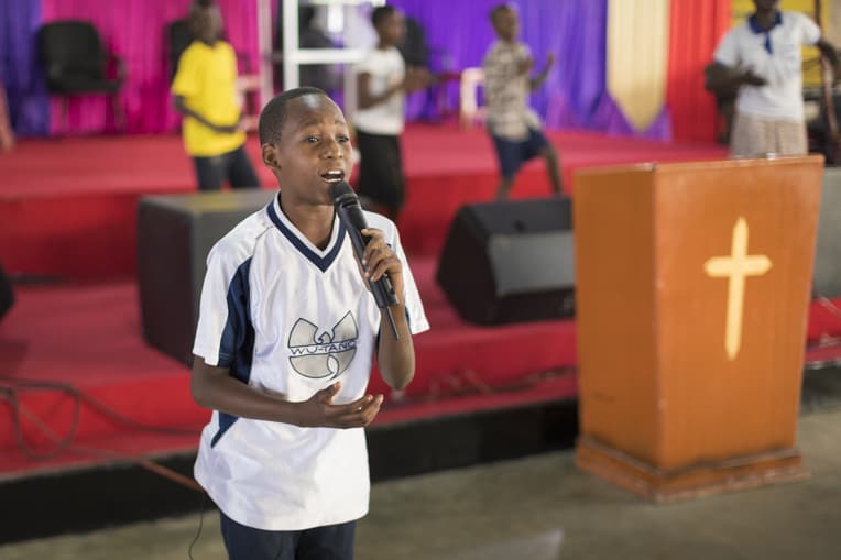 Mwita sings in his church now and has a desire to help others find hope in Christ.