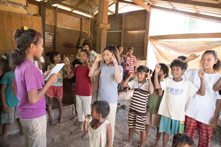 The Greatest Journey graduates sing praise to God.