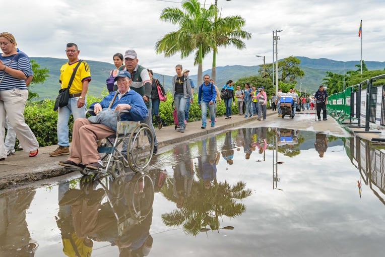 Every day thousands of migrants travel from Venezuela to Colombia where they hope to help meet their families' basic needs.