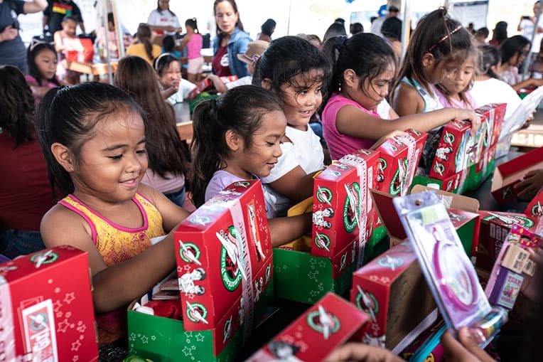 Nearly 12,000 children on Saipan have received shoebox gifts in recent weeks.