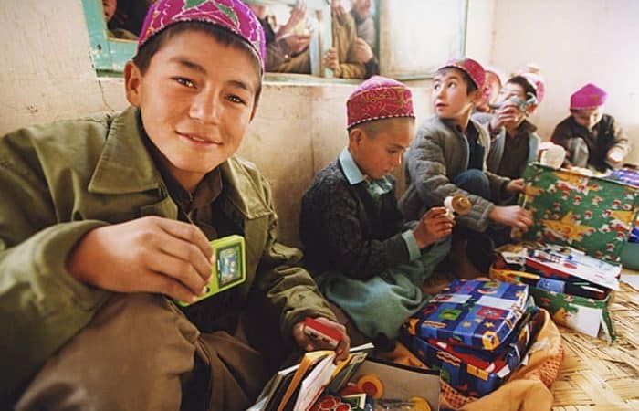 2002 - We distributed nearly 120,000 shoebox gifts to children in Central Asia.