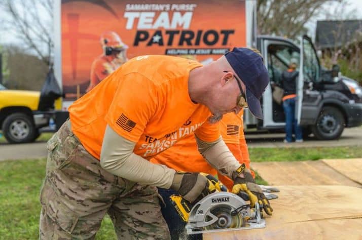 Team Patriot is an opportunity for Operation Heal Our Patriots participants to volunteer after natural disasters.