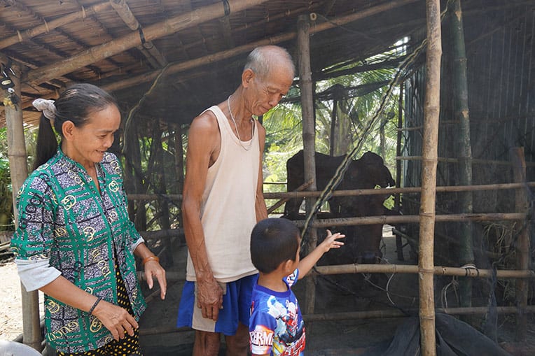 Hai and his family are grateful for the cattle raising project.