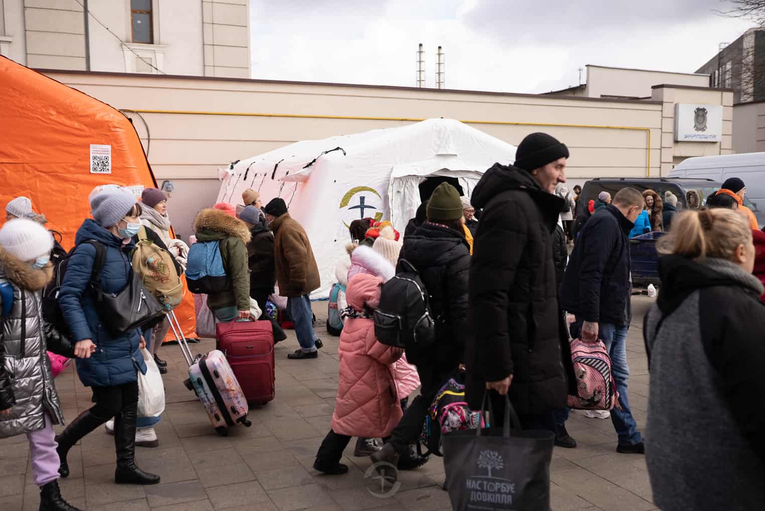 On March 8, our team set up a mobile medical clinic near a train station in Lviv where tens of thousands of weary travelers are passing through the gates each day, many with pressing medical issues.