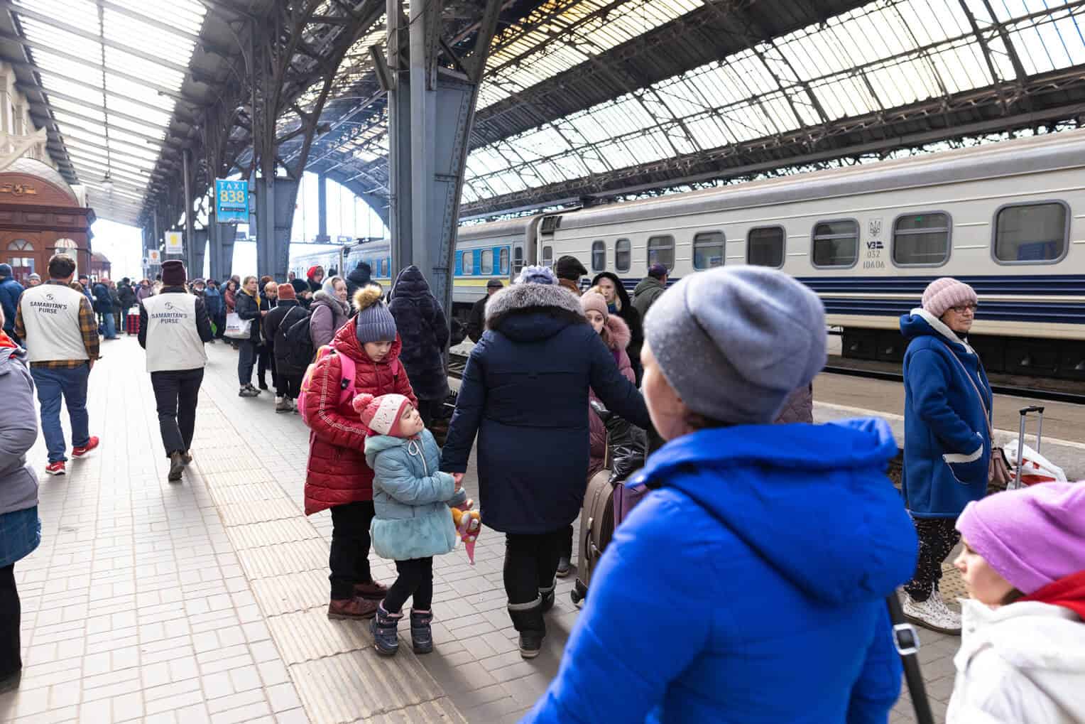 Fleeing Ukrainians find us at train and bus station clinics where our medical teams provide comfort and care in Jesus' Name.