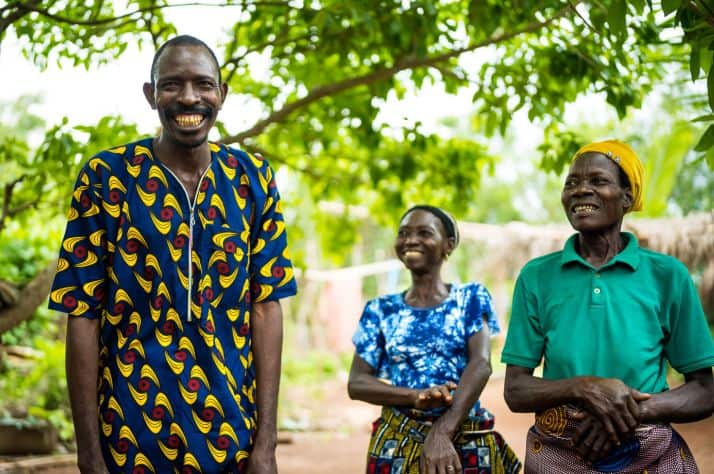 Ogouleroun is smiling ear to ear because last year he received Jesus Christ as his "new King."