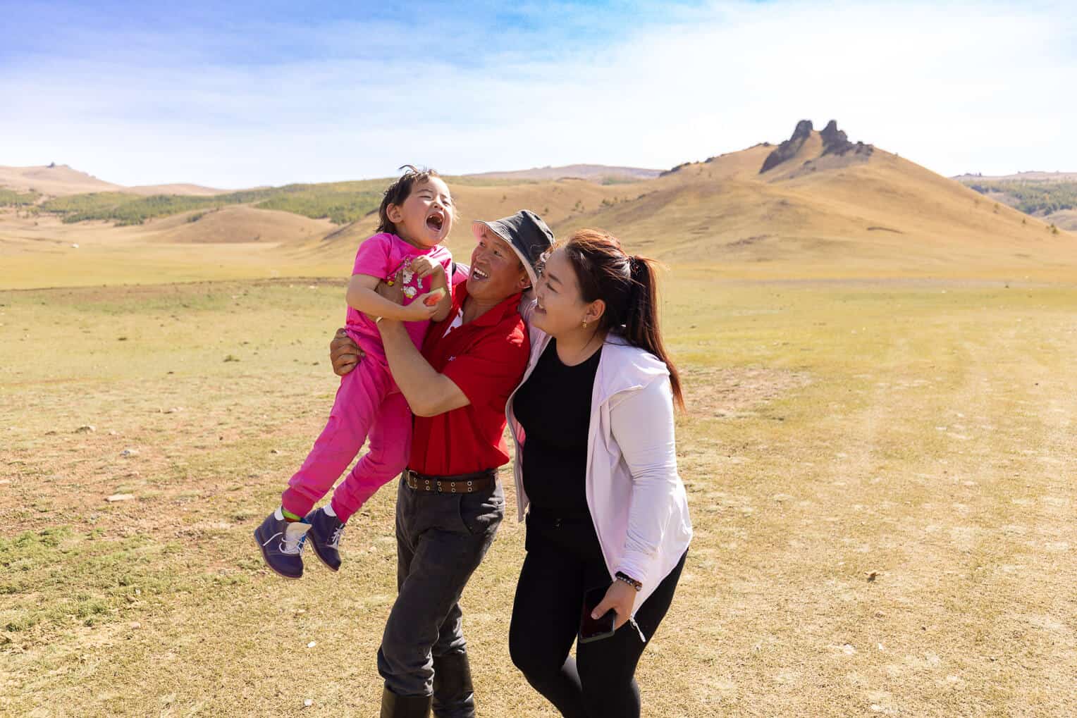 Baljinnyam’s family enjoys their lifestyle as herders.