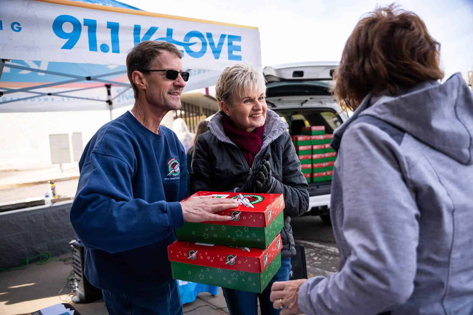 Mark and Debbie Dennis have been Operation Christmas Child project leaders at their church for two decades.