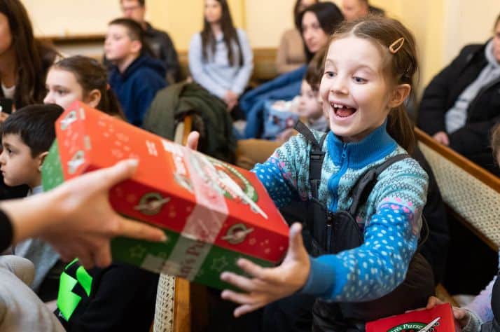 Daryna is among hundreds of thousands of children to receive Operation Christmas Child shoeboxes this year in Ukraine.