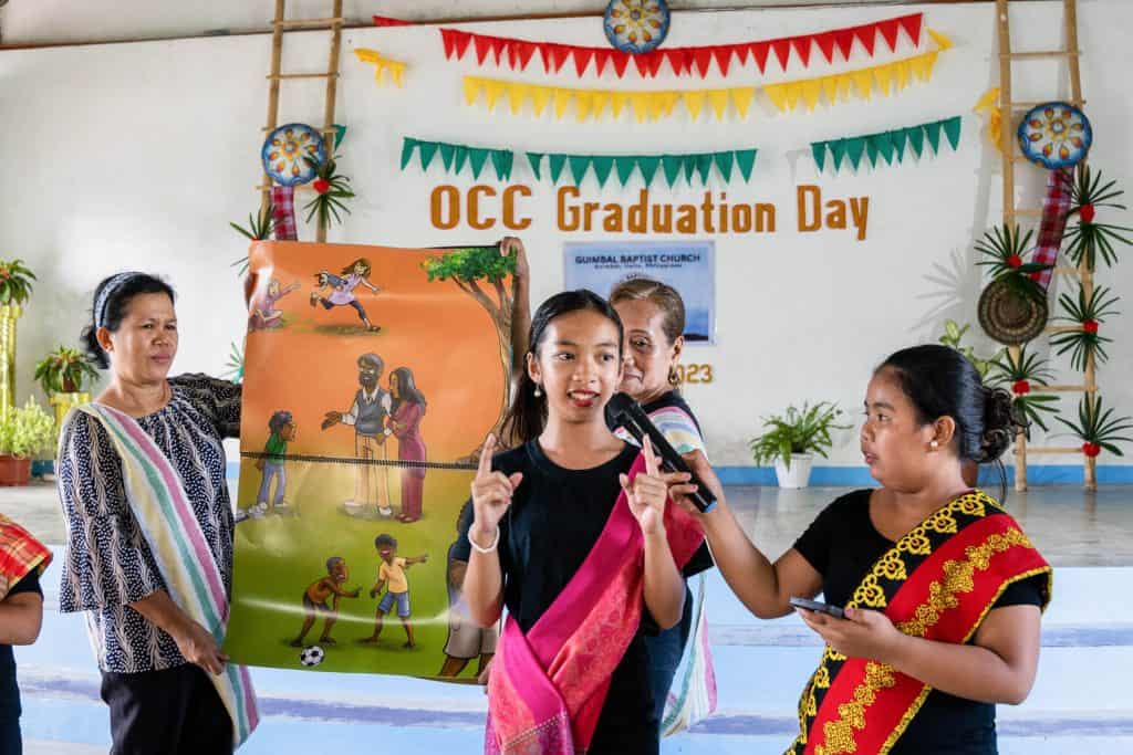 Princess recited Bible verses at her graduation from The Greatest Journey.