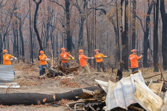 Samaritan’s Purse staff and volunteers are offering relief to Australian homeowners devastated by the wildfires.