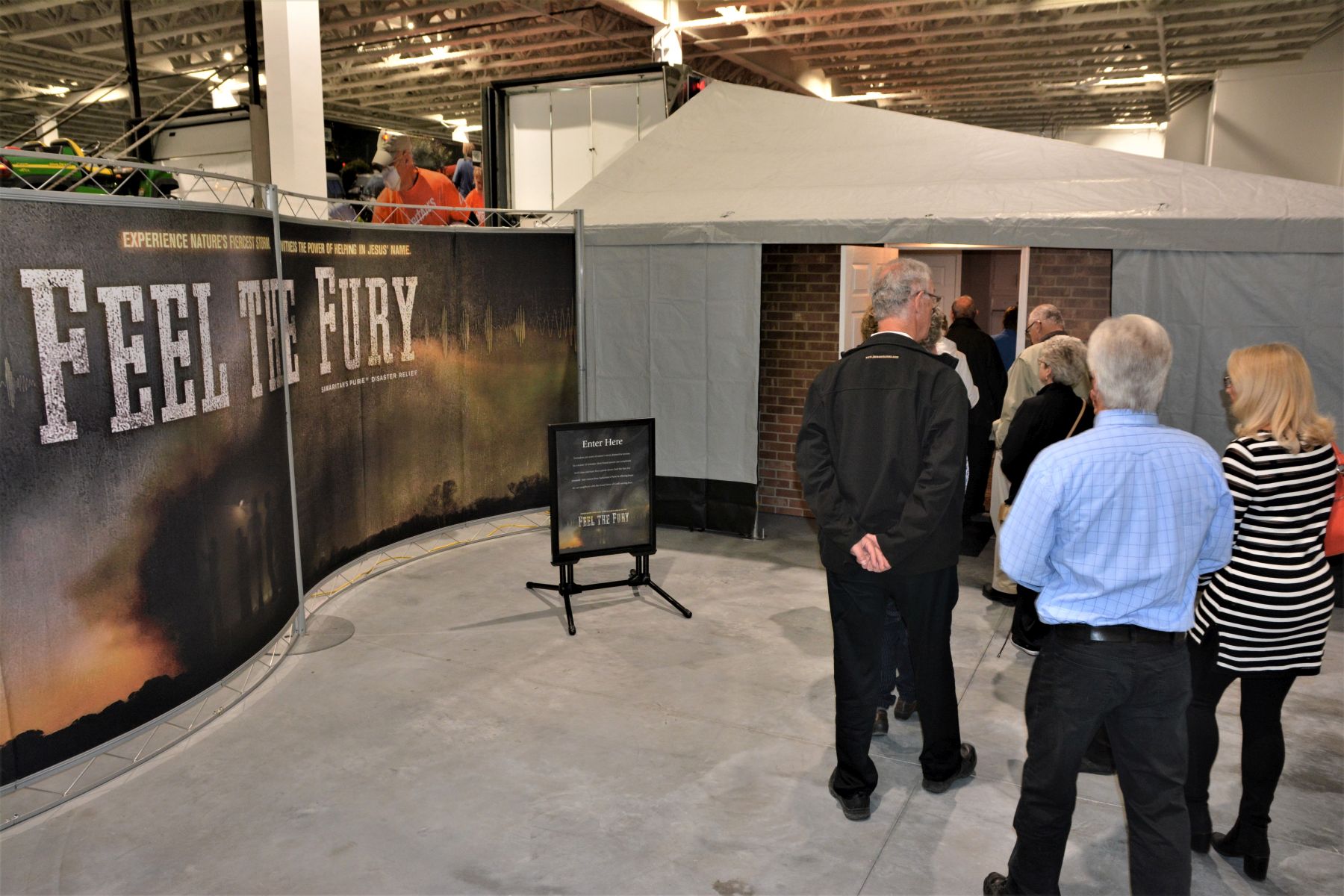 One of the special exhibits was “Feel The Fury”, which allowed guests to safely experience a tornado.