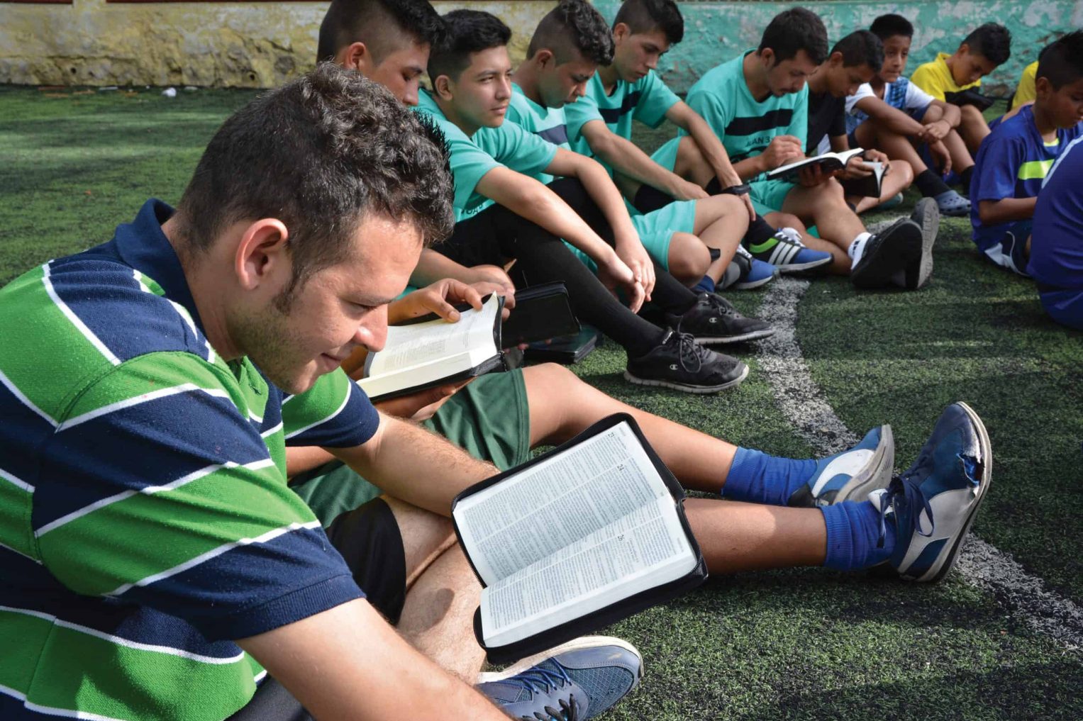 The project team provides copies of God's Word and leads Bible studies for gang members and youth at risk.