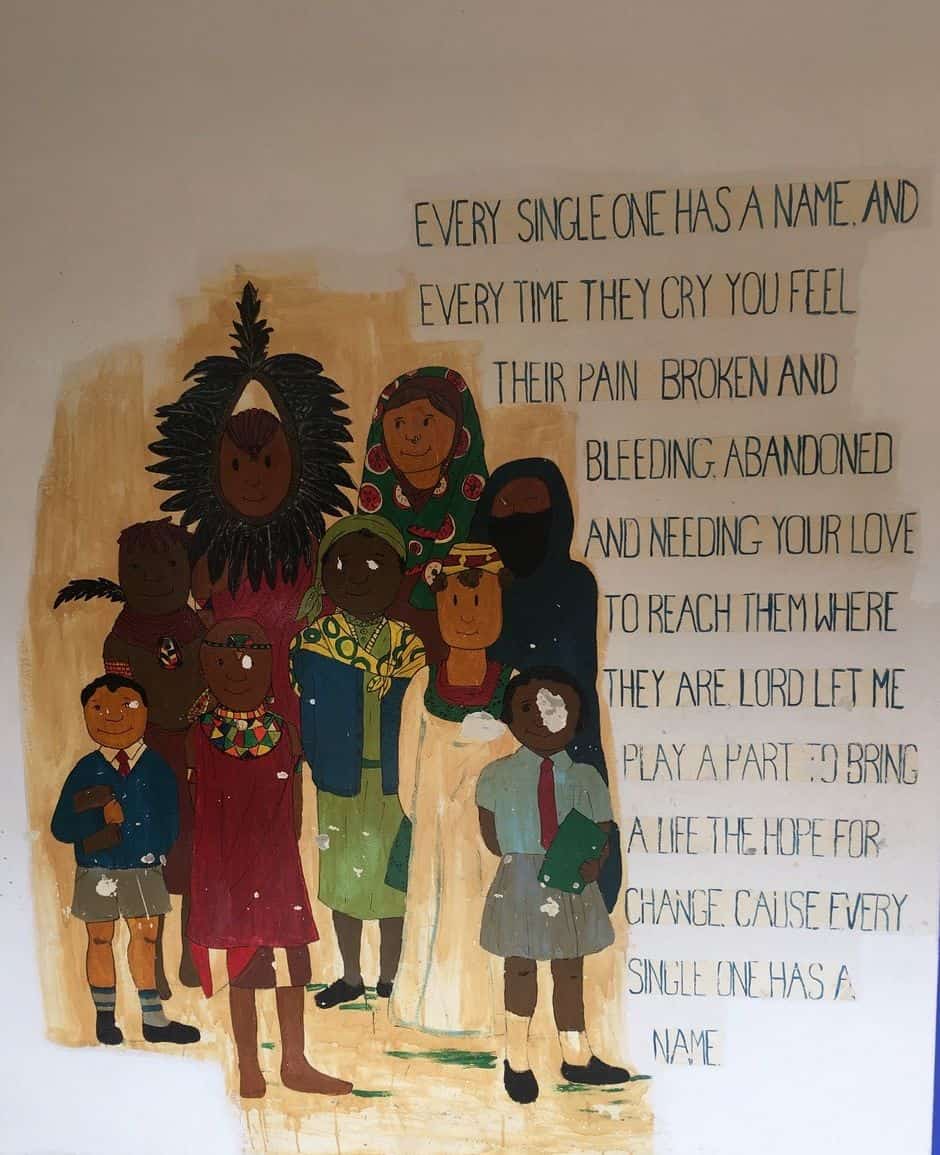 This poem on a wall of Tenwek Hospital reminded Dr. Horne that even though he could not help every child in need , every single child he did help had great significance to God.