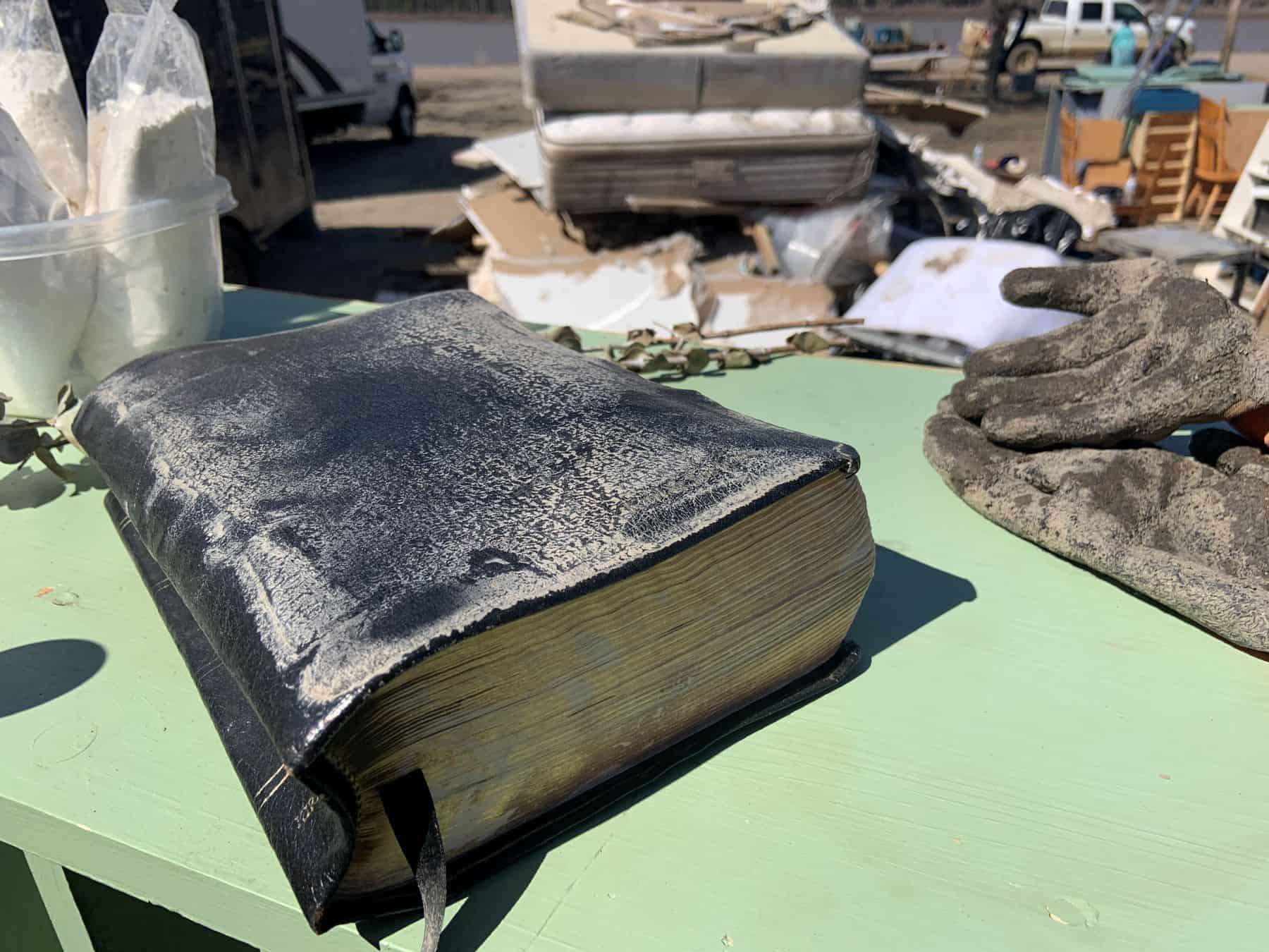 A Bible was found among the flood-damaged items in Fort Vermilion.