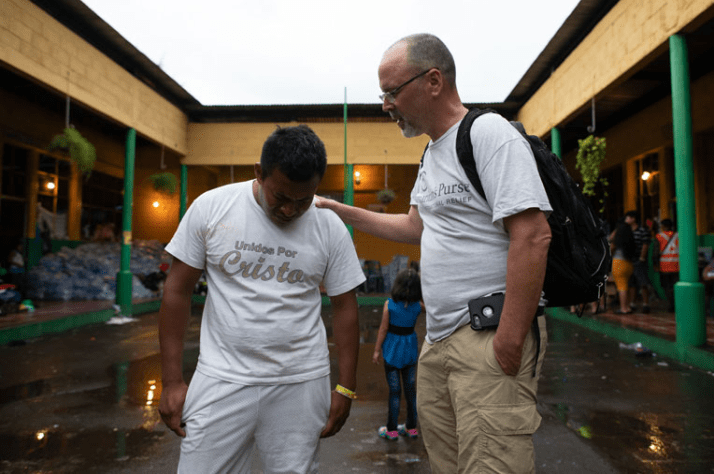 Samaritan's Purse staff are on the ground praying and encouraging families.