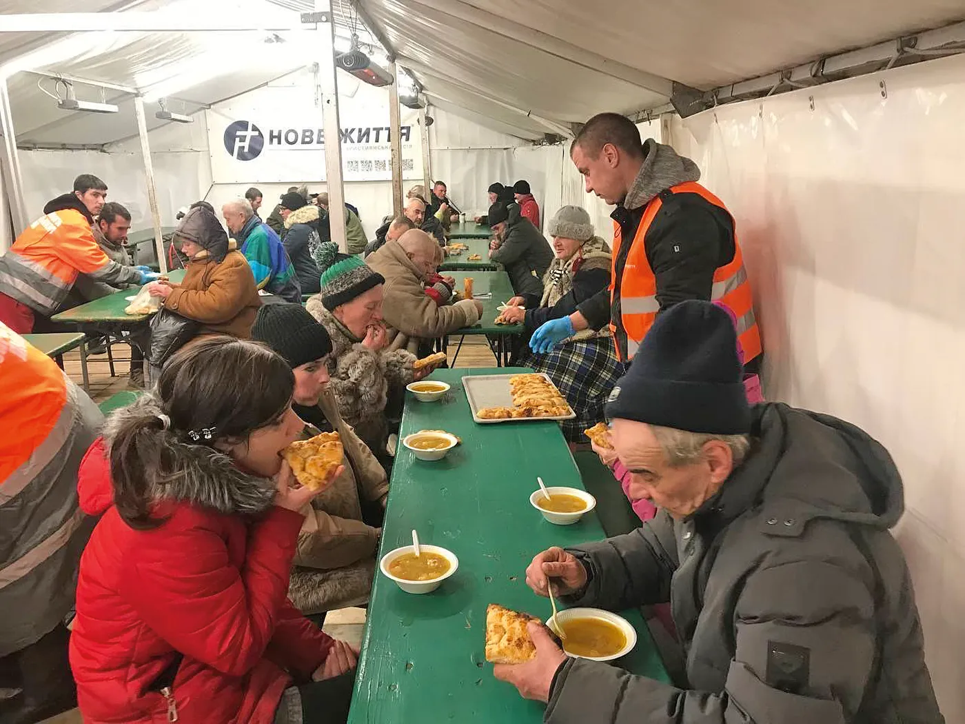 KEEPING WARM AND FED: Samaritan's Purse is providing hot meals and firewood to Ukrainians who are struggling this winter without power and heat.