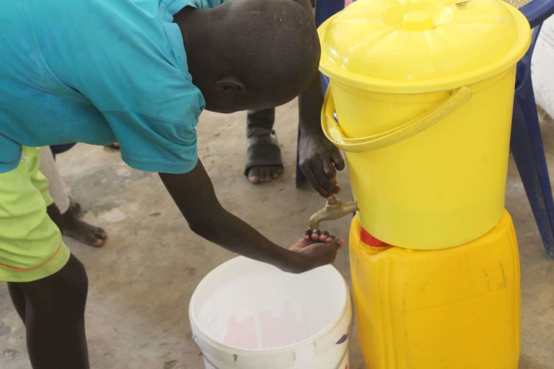 Our partners make sure the boys have masks, handwashing stations, soap, and sanitizer to guard against COVID-19.