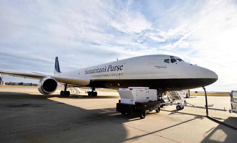 On Dec. 7 our DC-8 departed from Greensboro, North Carolina, to deliver medical equipment and supplies to Bangladesh.